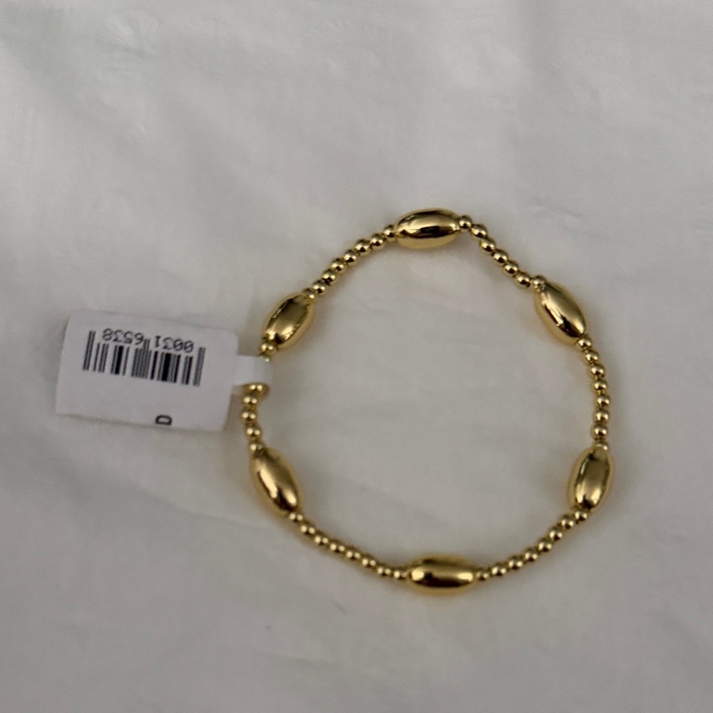 Enewton Gold Beaded 3mm Oval Station Bracelet NWT